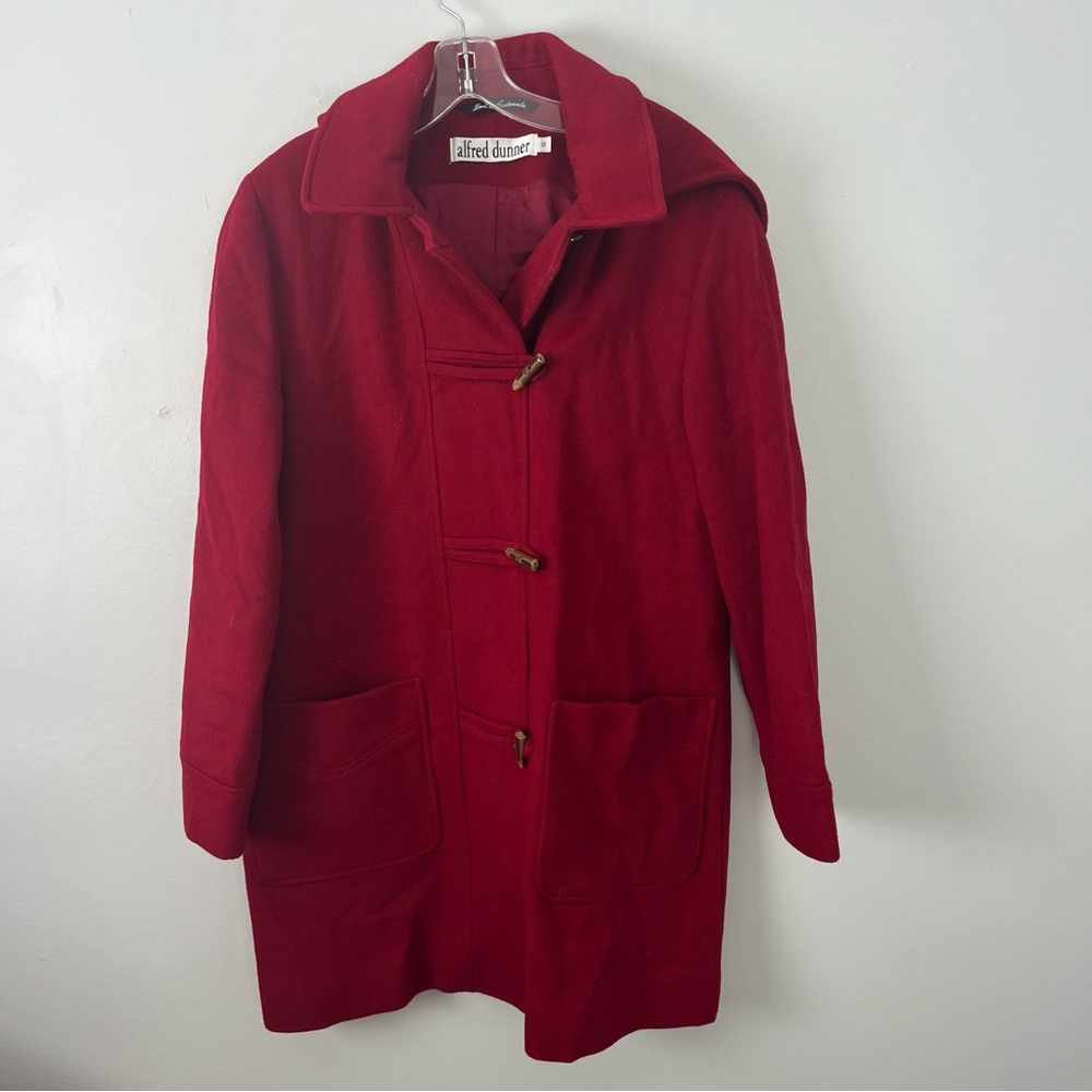Alfred Dunner 100% Wool Toggle Coat Hood
